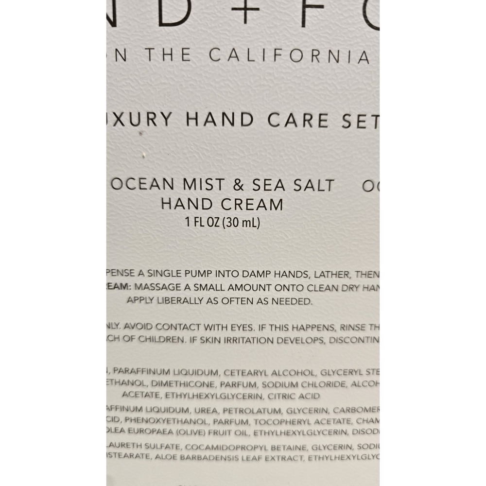 Sand + Fog Ocean Mist + Sea‎ Salt Hand Care Gift Set • Lotion Soap Cream • New - Picture 4 of 4